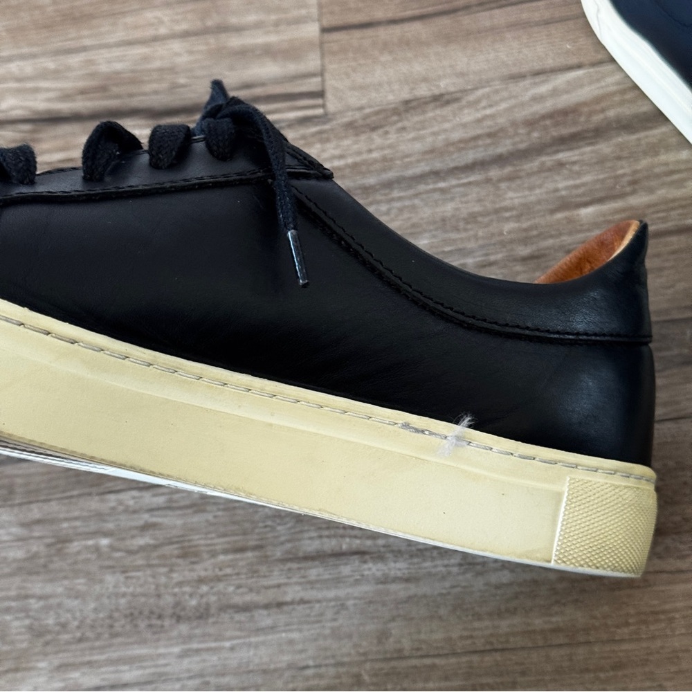 Beckett Simonon black leather sneakers size 44 US 10 - Picture 4 of 14